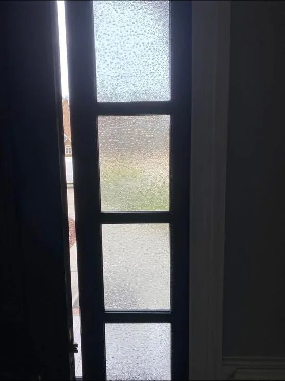 Entry door sidelight detail