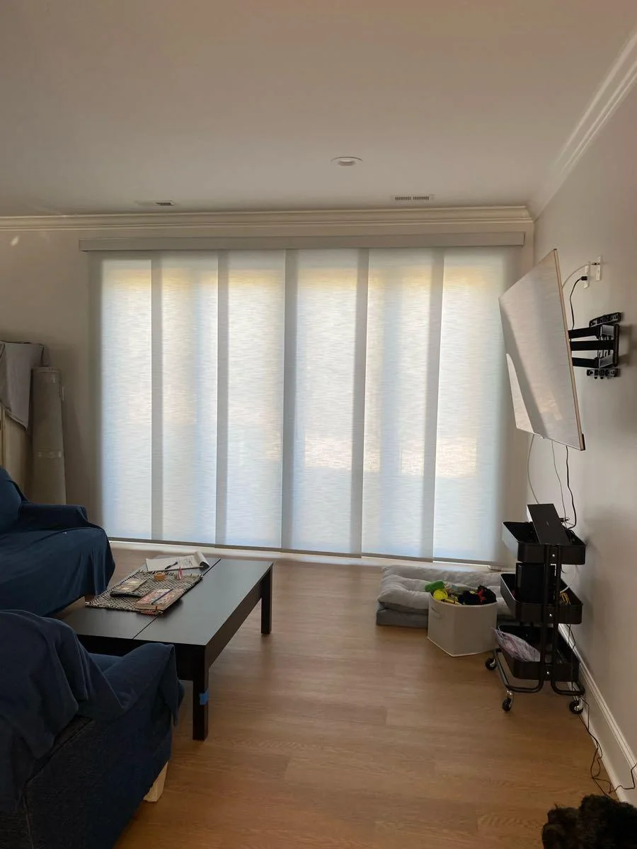 Translucent sliding window panels